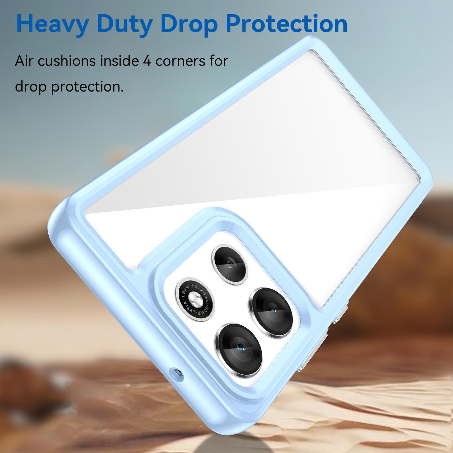 Motorola Moto G100 Pro 5G Acrylic Hybrid TPU Protective Phone Case, Colourful Series Shockproof Cover