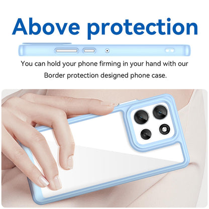 Motorola Moto G100 Pro 5G Acrylic Hybrid TPU Protective Phone Case, Colourful Series Shockproof Cover