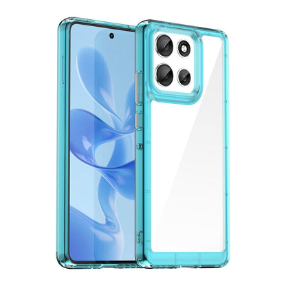 Motorola Moto G100 Pro 5G Acrylic Hybrid TPU Protective Phone Case, Colourful Series Shockproof Cover