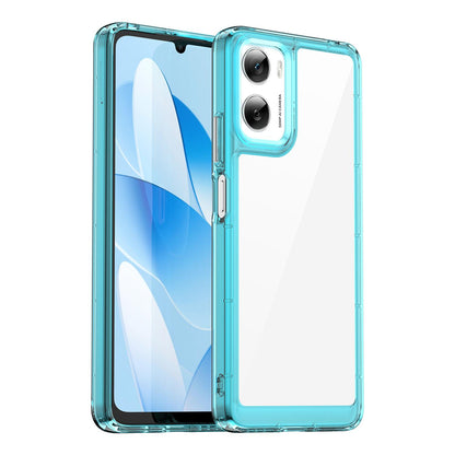 Motorola Moto G06 4G Acrylic Hybrid TPU Protective Phone Case, Colourful Series Shockproof Cover