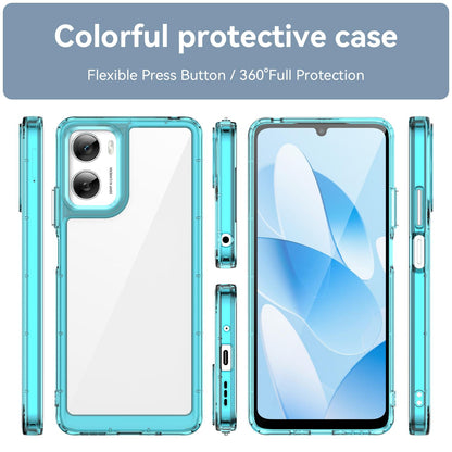 Motorola Moto G06 4G Acrylic Hybrid TPU Protective Phone Case, Colourful Series Shockproof Cover