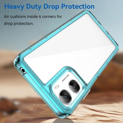Motorola Moto G06 4G Acrylic Hybrid TPU Protective Phone Case, Colourful Series Shockproof Cover