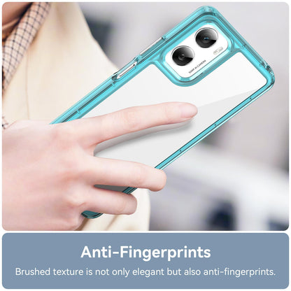 Motorola Moto G06 4G Acrylic Hybrid TPU Protective Phone Case, Colourful Series Shockproof Cover
