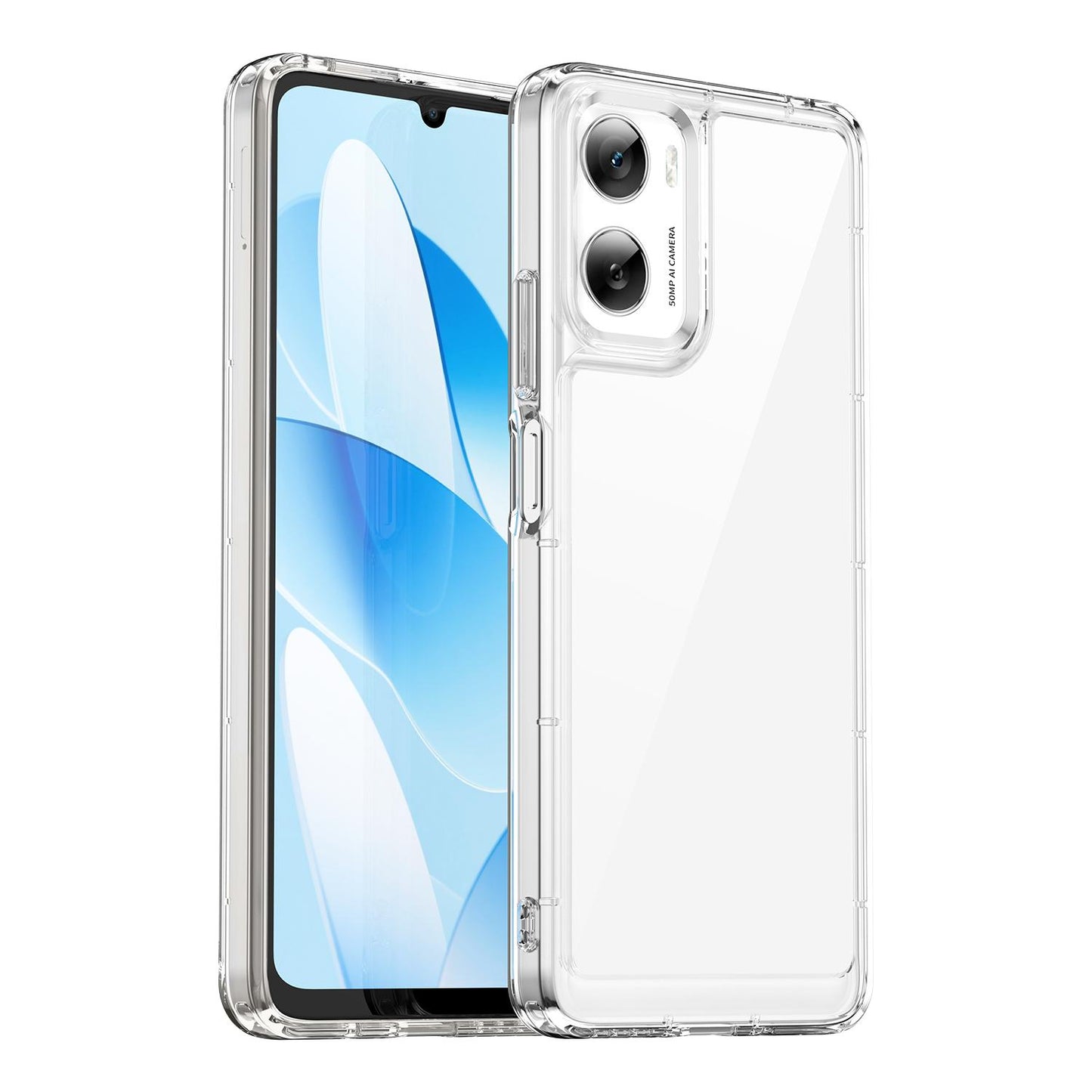 Motorola Moto G06 Power 4G Acrylic Hybrid TPU Protective Phone Case, Colourful Series Shockproof Cover