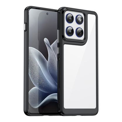 Motorola X70 Air Acrylic Hybrid TPU Protective Phone Case, Colourful Series Shockproof Cover