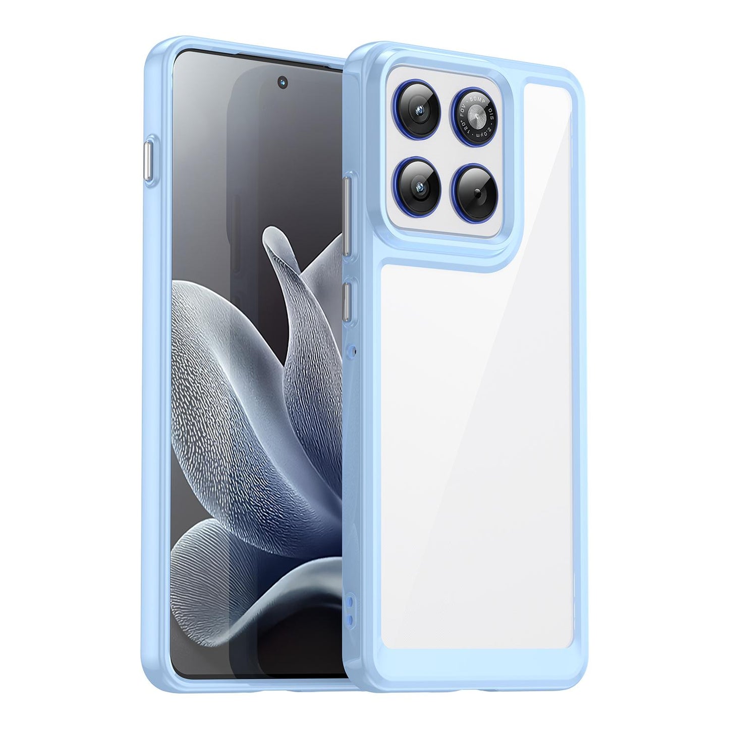 Motorola X70 Air Acrylic Hybrid TPU Protective Phone Case, Colourful Series Shockproof Cover