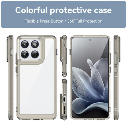 Motorola X70 Air Acrylic Hybrid TPU Protective Phone Case, Colourful Series Shockproof Cover