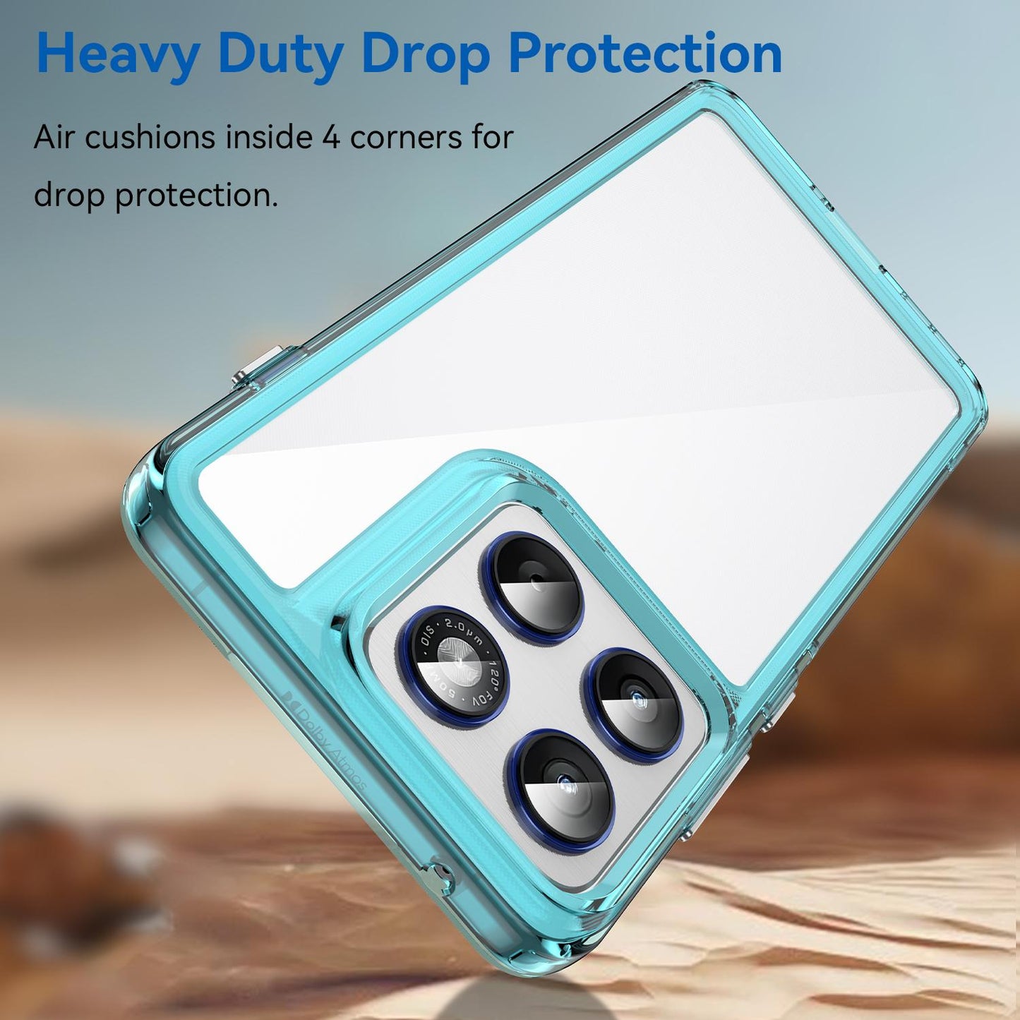 Motorola Edge 70 5G Acrylic Hybrid TPU Protective Phone Case, Colourful Series Shockproof Cover
