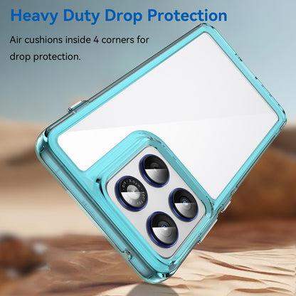 Motorola X70 Air Acrylic Hybrid TPU Protective Phone Case, Colourful Series Shockproof Cover