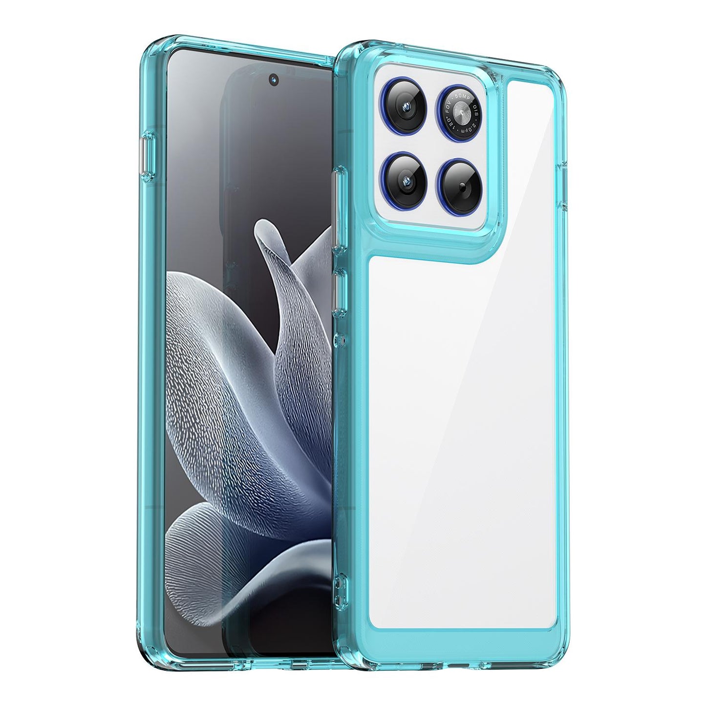 Motorola X70 Air Acrylic Hybrid TPU Protective Phone Case, Colourful Series Shockproof Cover