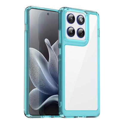 Motorola X70 Air Acrylic Hybrid TPU Protective Phone Case, Colourful Series Shockproof Cover