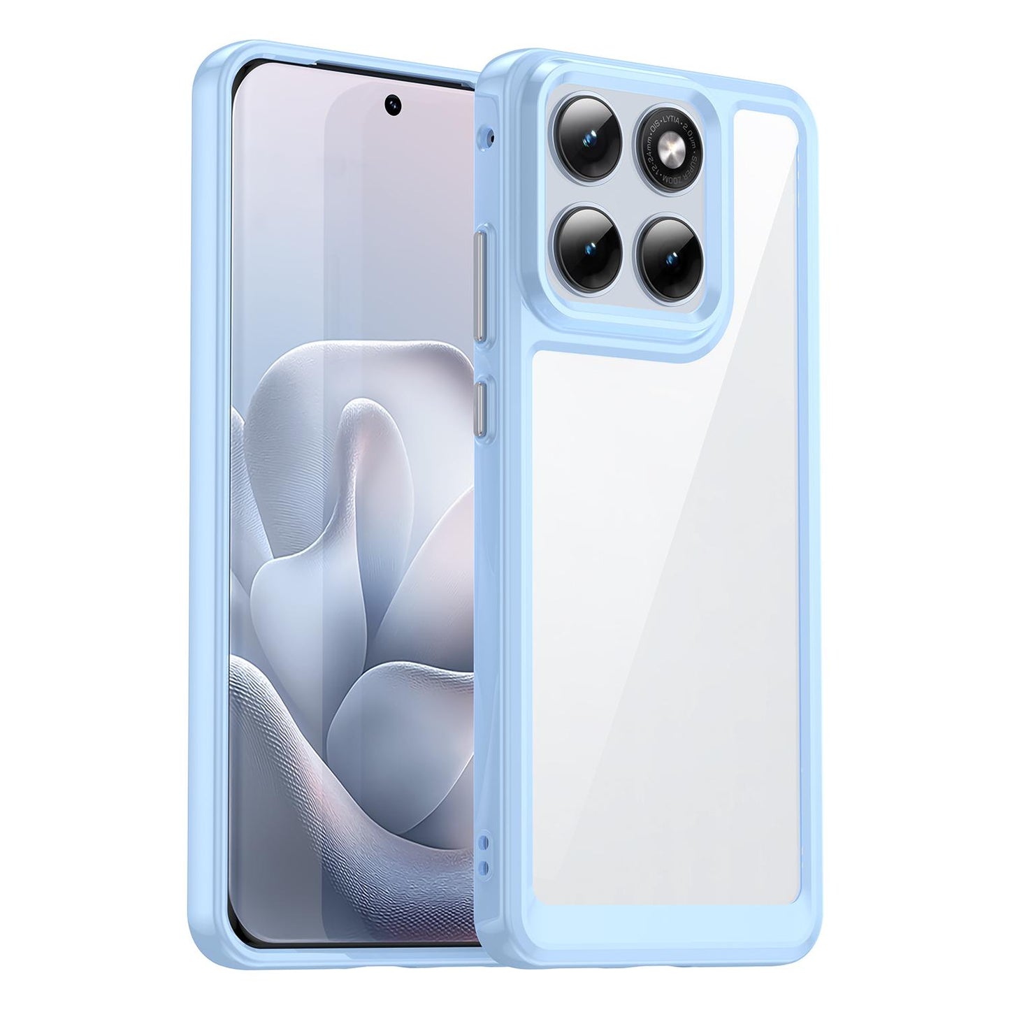 Motorola Edge 70 Fusion+ 5G Acrylic Hybrid TPU Protective Phone Case, Colourful Series Shockproof Cover