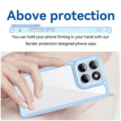 Motorola Edge 70 Fusion+ 5G Acrylic Hybrid TPU Protective Phone Case, Colourful Series Shockproof Cover