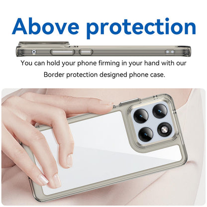 Motorola Edge 70 Fusion+ 5G Acrylic Hybrid TPU Protective Phone Case, Colourful Series Shockproof Cover