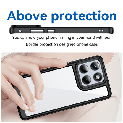 Motorola Edge 70 Fusion 5G Acrylic Hybrid TPU Protective Phone Case, Colourful Series Shockproof Cover