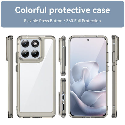 Motorola Edge 70 Fusion 5G Acrylic Hybrid TPU Protective Phone Case, Colourful Series Shockproof Cover