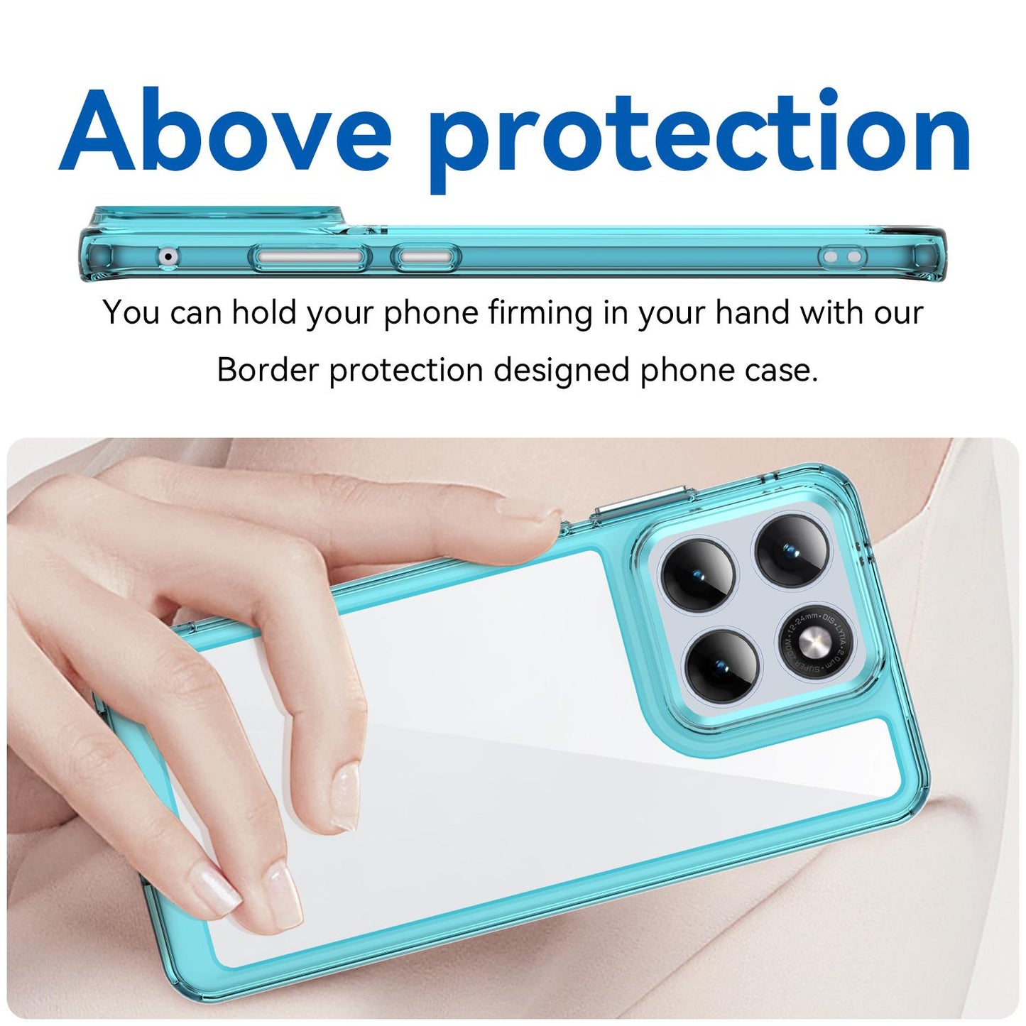 Motorola Edge 70 Fusion 5G Acrylic Hybrid TPU Protective Phone Case, Colourful Series Shockproof Cover