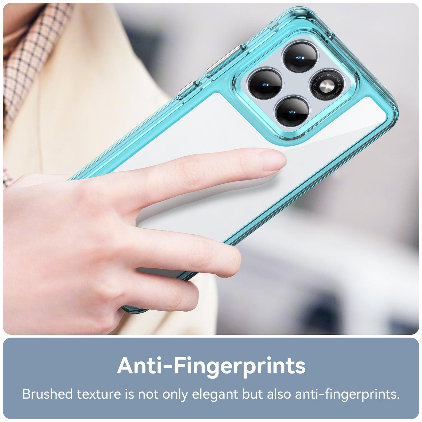 Motorola Edge 70 Fusion 5G Acrylic Hybrid TPU Protective Phone Case, Colourful Series Shockproof Cover