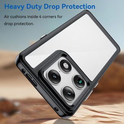 Motorola Moto X70 Air Pro 5G Acrylic Hybrid TPU Protective Phone Case, Colourful Series Shockproof Cover
