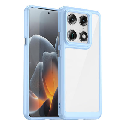 Motorola Moto X70 Air Pro 5G Acrylic Hybrid TPU Protective Phone Case, Colourful Series Shockproof Cover