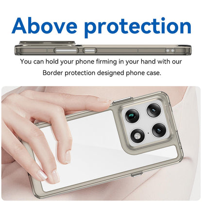 Motorola Moto X70 Air Pro 5G Acrylic Hybrid TPU Protective Phone Case, Colourful Series Shockproof Cover