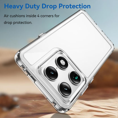 Motorola Moto X70 Air Pro 5G Acrylic Hybrid TPU Protective Phone Case, Colourful Series Shockproof Cover