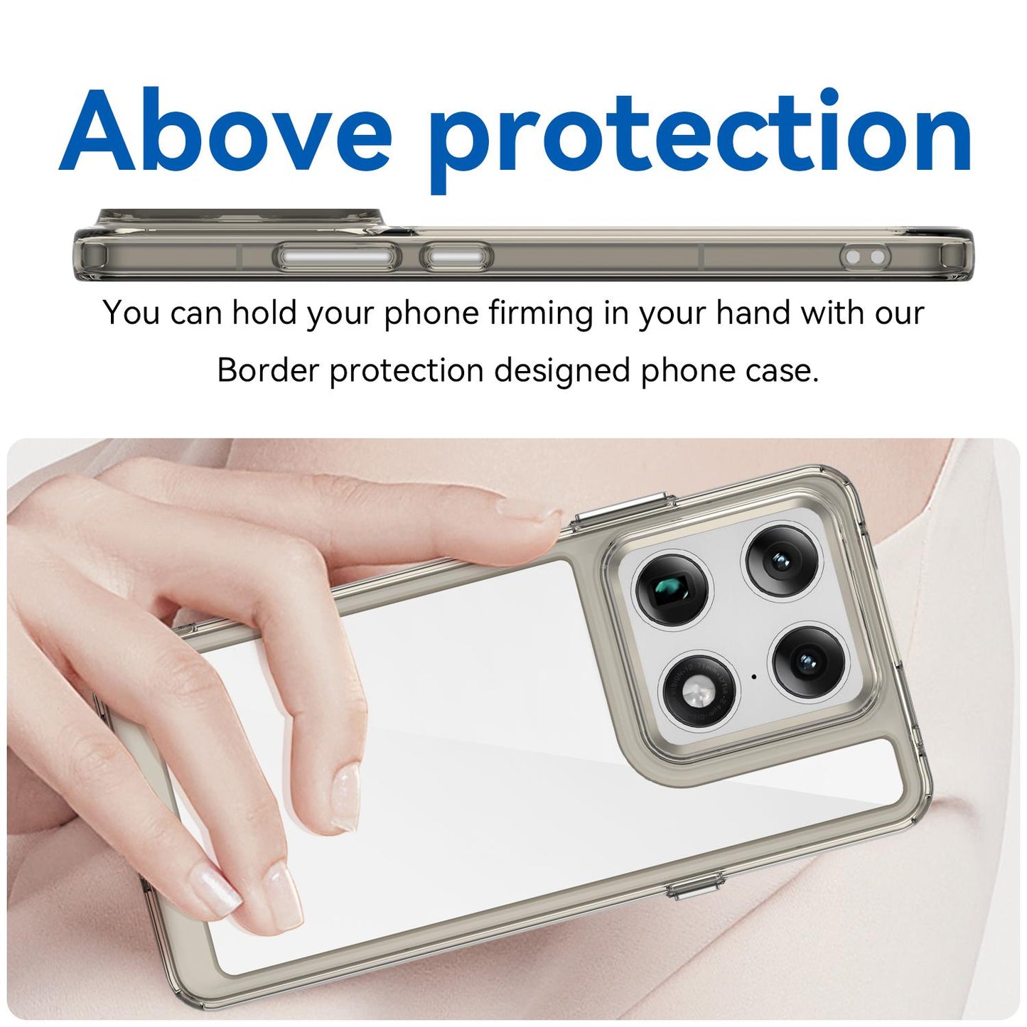Motorola Edge 70 Ultra 5G Acrylic Hybrid TPU Protective Phone Case, Colourful Series Shockproof Cover