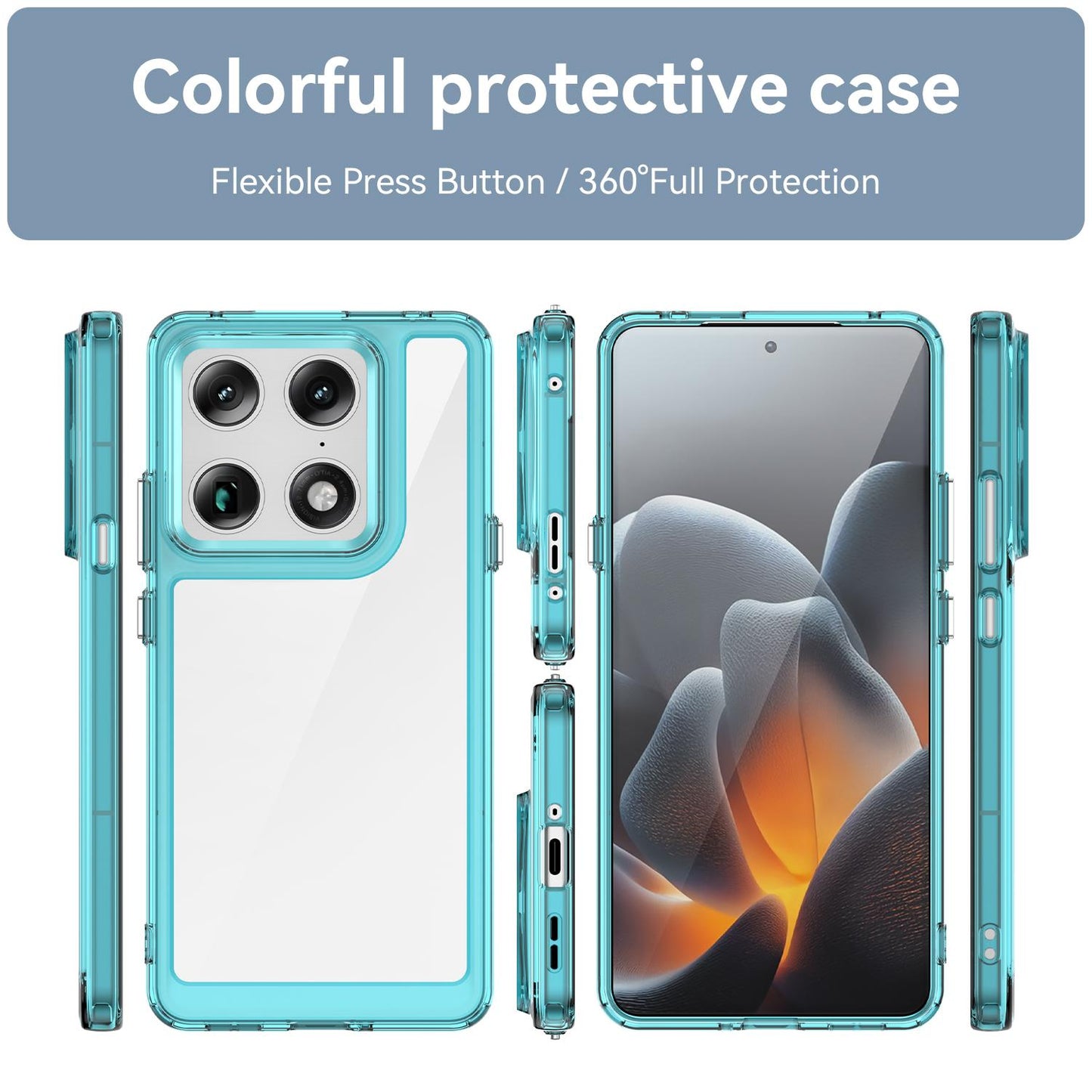Motorola Edge 70 Ultra 5G Acrylic Hybrid TPU Protective Phone Case, Colourful Series Shockproof Cover