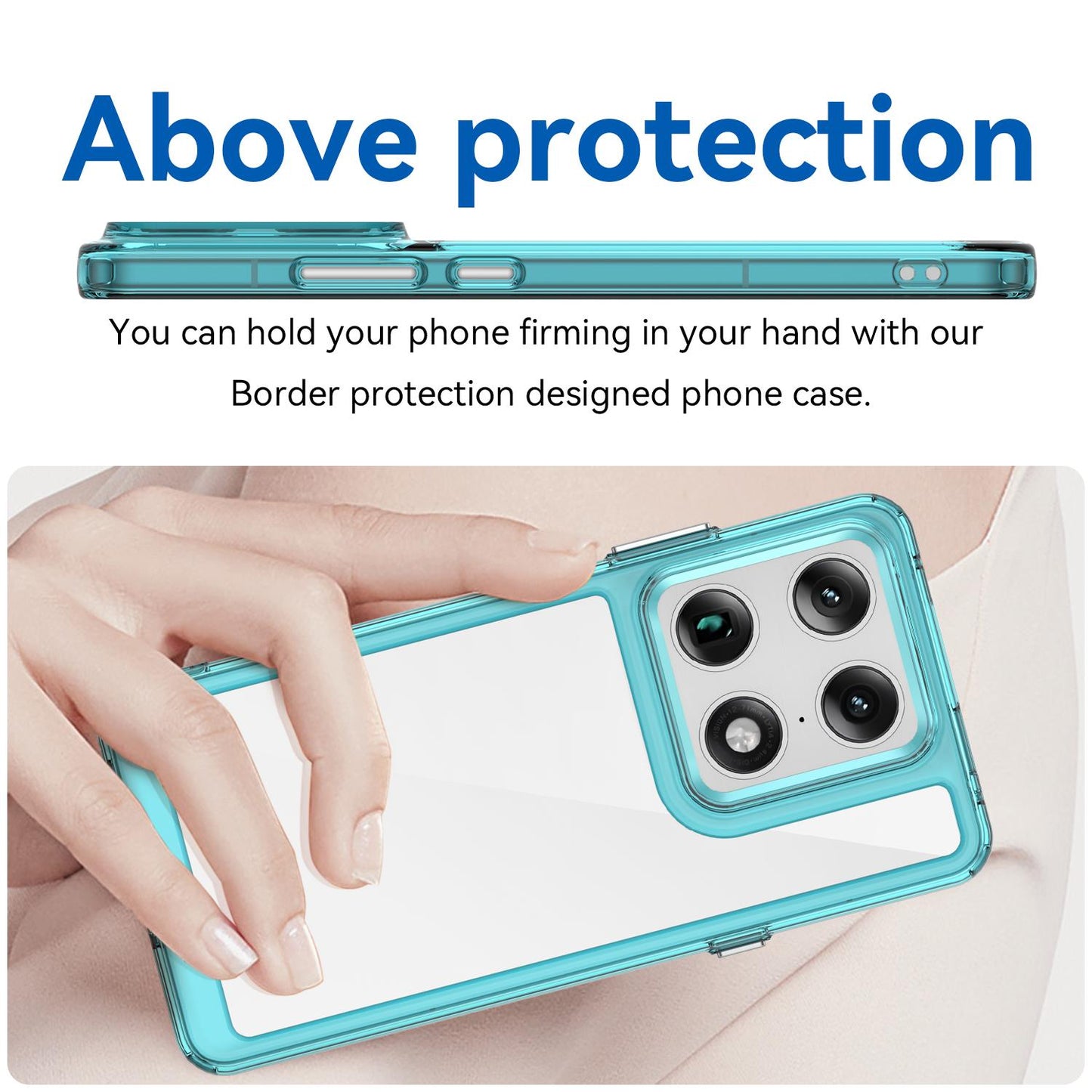 Motorola Signature 5G Acrylic Hybrid TPU Protective Phone Case, Colourful Series Shockproof Cover