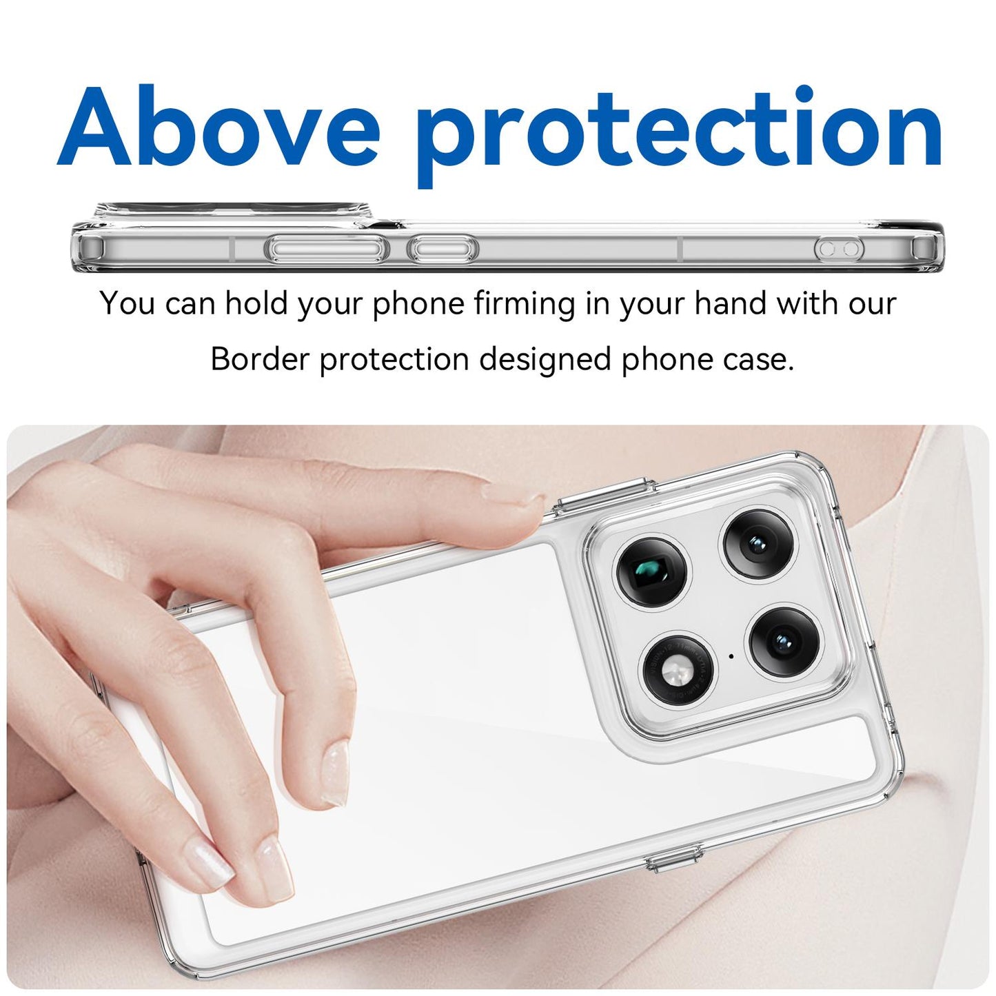Motorola Signature 5G Acrylic Hybrid TPU Protective Phone Case, Colourful Series Shockproof Cover
