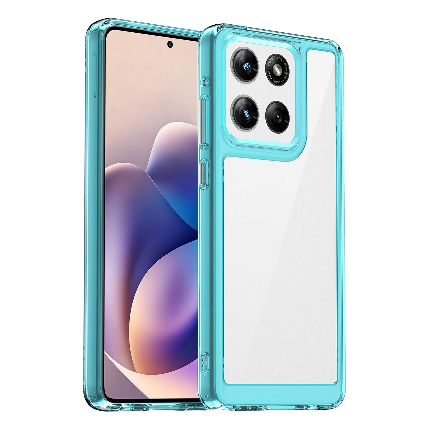 Motorola Edge 60 Stylus Acrylic Hybrid TPU Protective Phone Case, Colourful Series Shockproof Cover