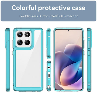 Motorola Edge 60 Stylus Acrylic Hybrid TPU Protective Phone Case, Colourful Series Shockproof Cover