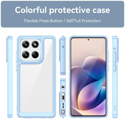 Motorola Moto G Stylus 5G 2025 Acrylic Hybrid TPU Protective Phone Case, Colourful Series Shockproof Cover