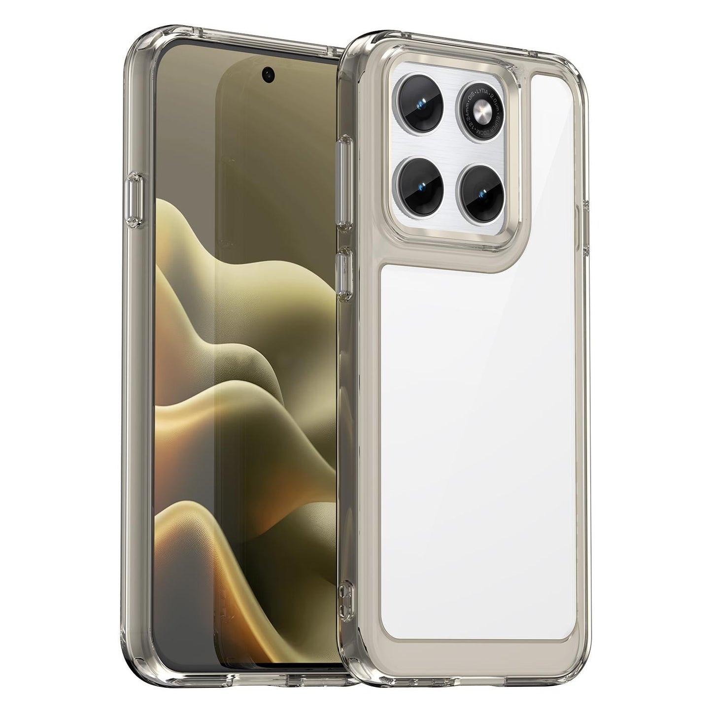 Motorola Edge 5G 2026 Acrylic Hybrid TPU Protective Phone Case, Colourful Series Shockproof Cover
