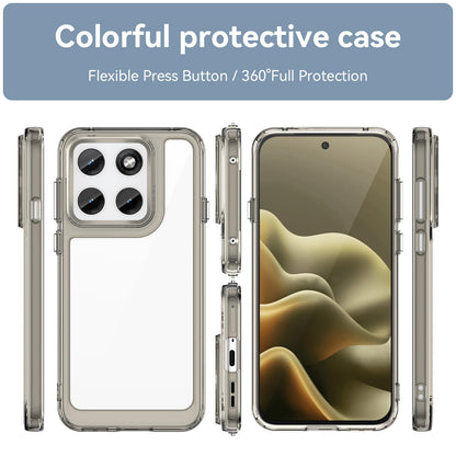 Motorola Edge 5G 2026 Acrylic Hybrid TPU Protective Phone Case, Colourful Series Shockproof Cover