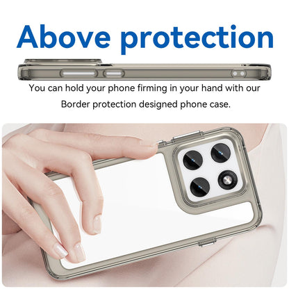 Motorola Edge 5G 2026 Acrylic Hybrid TPU Protective Phone Case, Colourful Series Shockproof Cover