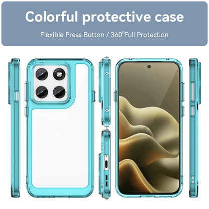 Motorola Edge 5G 2026 Acrylic Hybrid TPU Protective Phone Case, Colourful Series Shockproof Cover