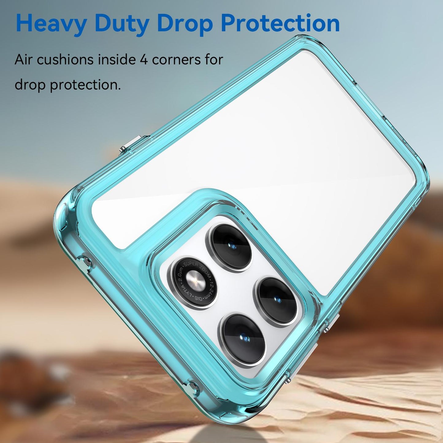 Motorola Edge 5G 2026 Acrylic Hybrid TPU Protective Phone Case, Colourful Series Shockproof Cover