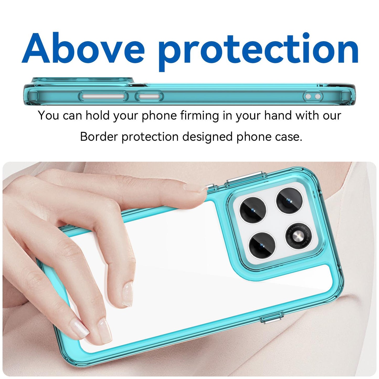 Motorola Edge 5G 2026 Acrylic Hybrid TPU Protective Phone Case, Colourful Series Shockproof Cover