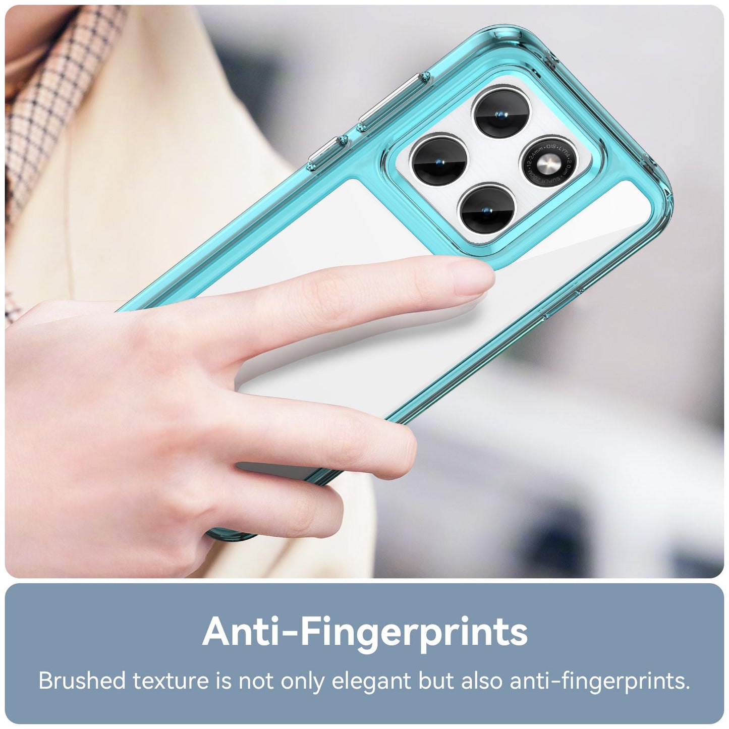 Motorola Edge 5G 2026 Acrylic Hybrid TPU Protective Phone Case, Colourful Series Shockproof Cover