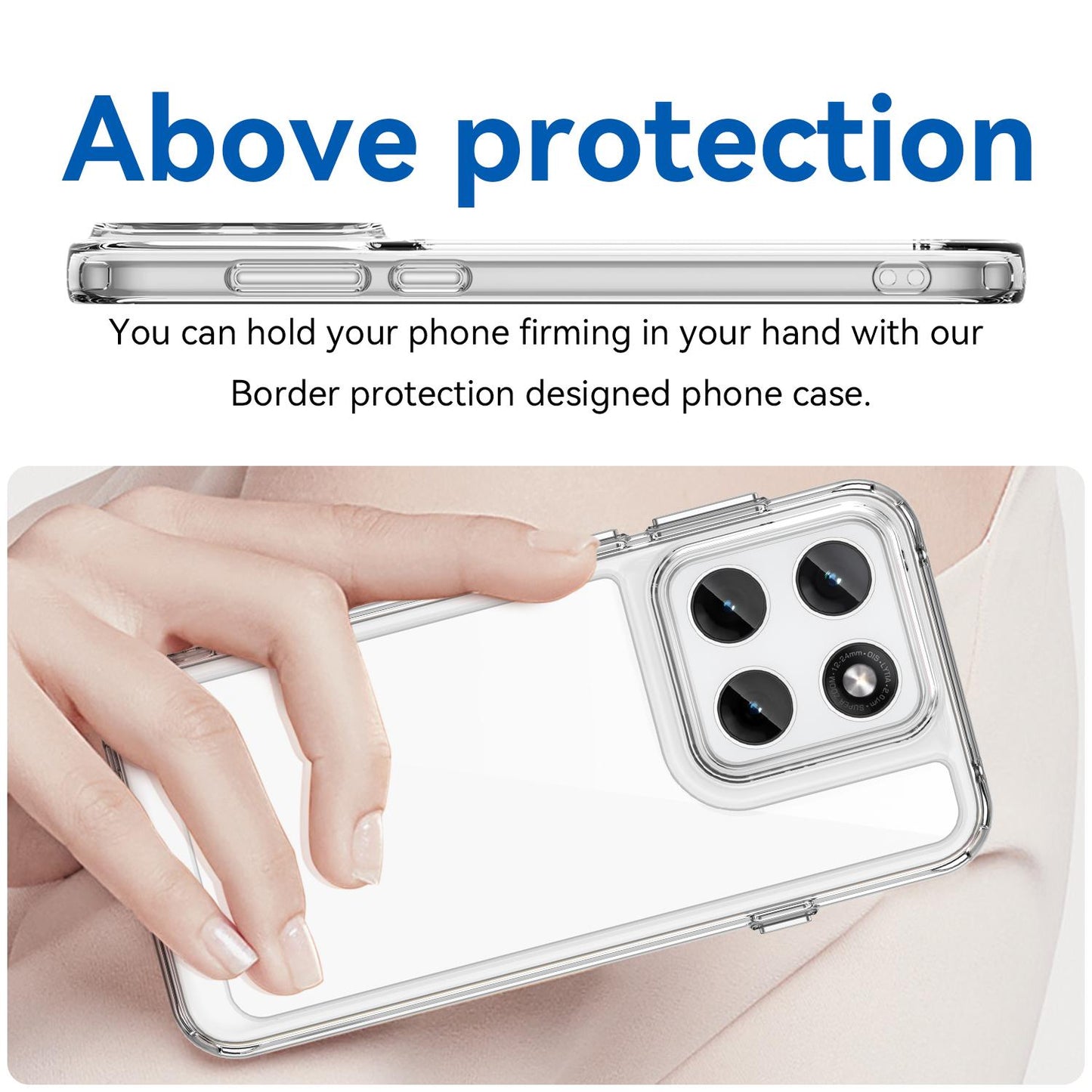 Motorola Edge 5G 2026 Acrylic Hybrid TPU Protective Phone Case, Colourful Series Shockproof Cover