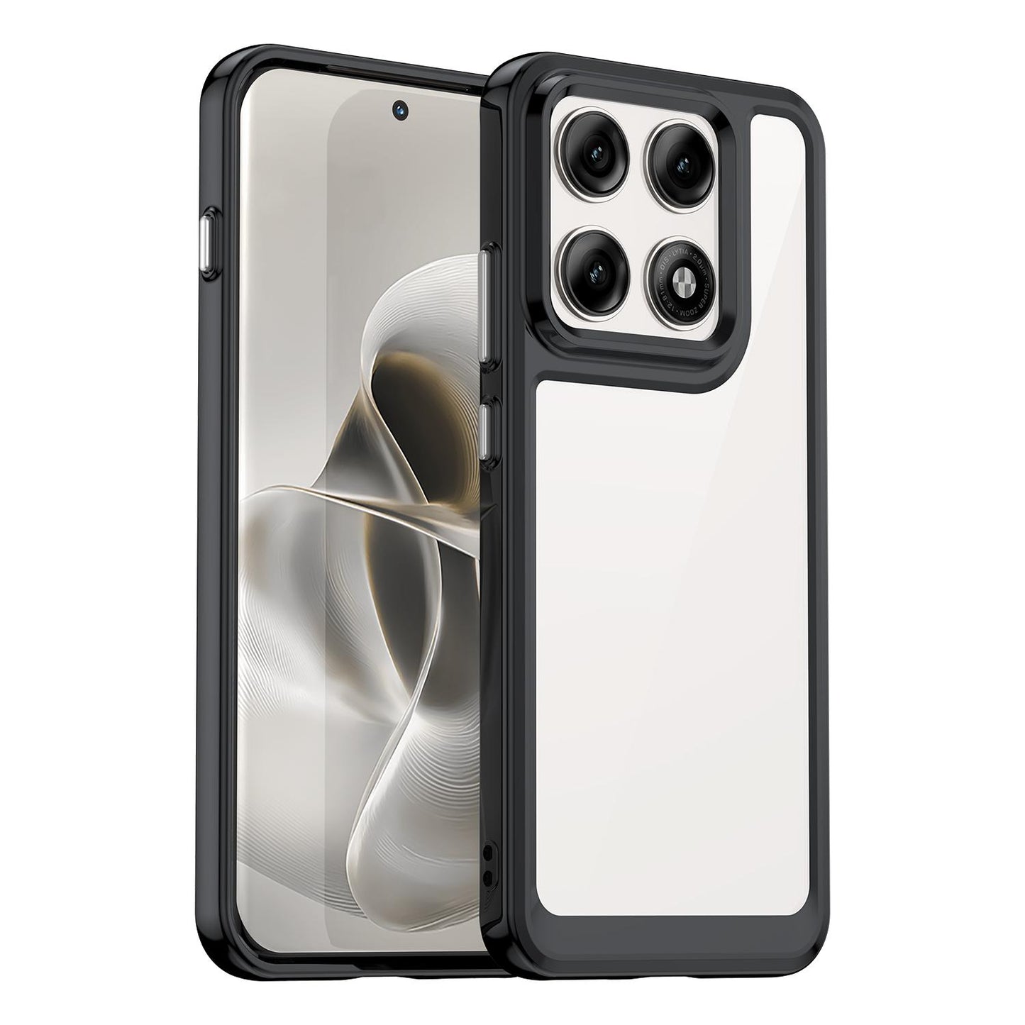 Motorola Edge 70 Pro 5G Acrylic Hybrid TPU Protective Phone Case, Colourful Series Shockproof Cover