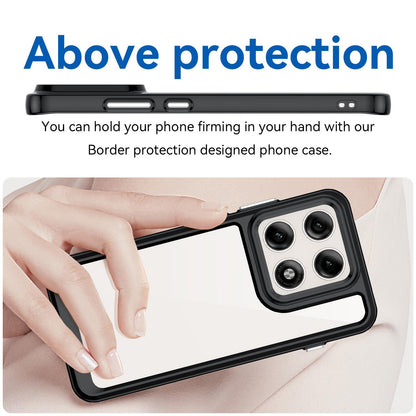 Motorola Edge 70 Pro 5G Acrylic Hybrid TPU Protective Phone Case, Colourful Series Shockproof Cover
