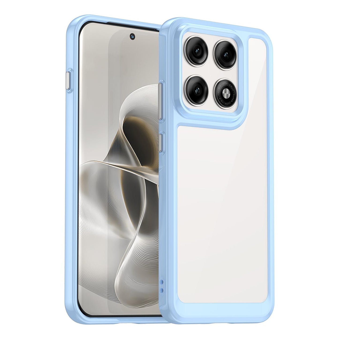 Motorola Edge 70 Pro 5G Acrylic Hybrid TPU Protective Phone Case, Colourful Series Shockproof Cover