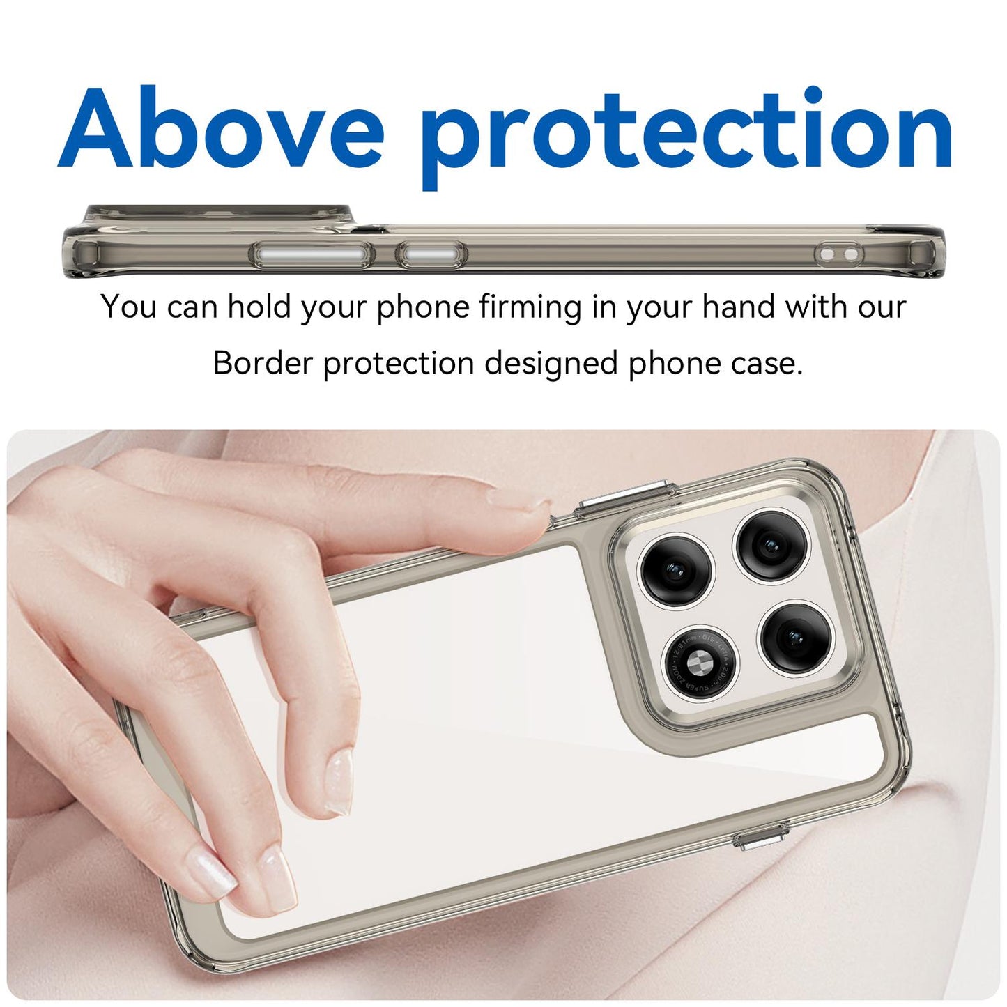 Motorola Edge 70 Pro 5G Acrylic Hybrid TPU Protective Phone Case, Colourful Series Shockproof Cover