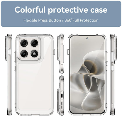 Motorola Edge 70 Pro 5G Acrylic Hybrid TPU Protective Phone Case, Colourful Series Shockproof Cover