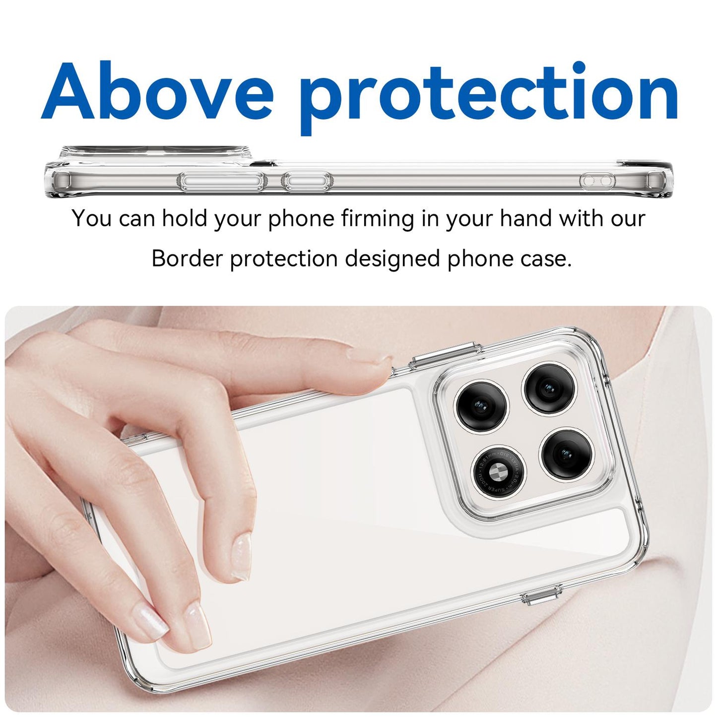 Motorola Edge 70 Pro 5G Acrylic Hybrid TPU Protective Phone Case, Colourful Series Shockproof Cover