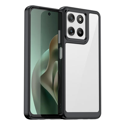 Motorola Moto G37 5G Acrylic Hybrid TPU Protective Phone Case, Colourful Series Shockproof Cover
