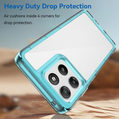 Motorola Moto G37 5G Acrylic Hybrid TPU Protective Phone Case, Colourful Series Shockproof Cover