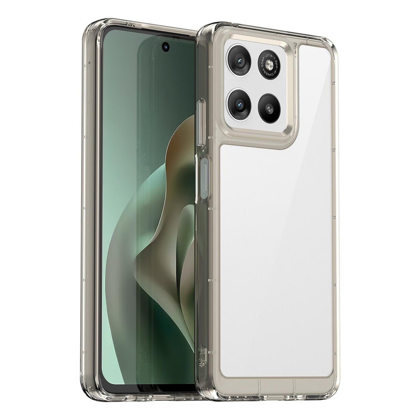 Motorola Moto G37 Power 5G Acrylic Hybrid TPU Protective Phone Case, Colourful Series Shockproof Cover